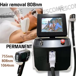 808Nm Diode Laser Skin Rejuvenation Painless Machine 2000W For Salon /Permanent Hair Removal Epilator Beauty Machine 2023