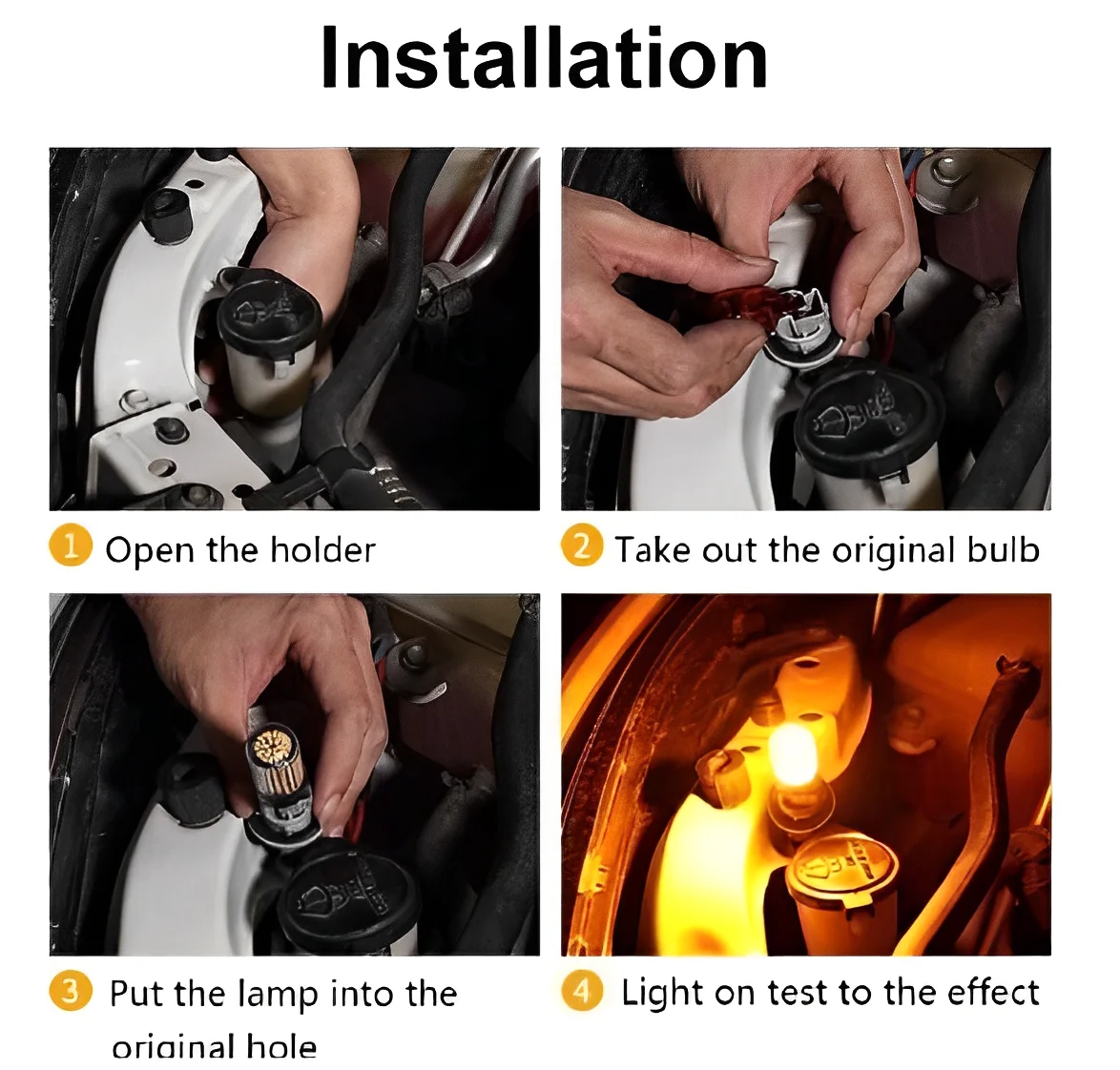 자동차용 LED 브레이크 후방 신호 램프 144 칩 1156 2개-Neverdie Store