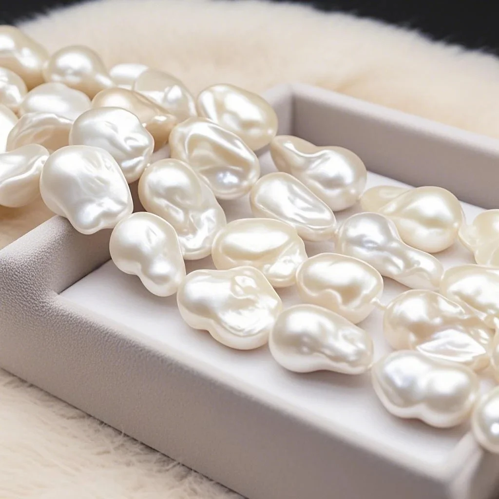 15x20mm6A barokke handgeselecteerde natuurlijke zoetwater witte parel geïsoleerde zeldzame kralen sieraden maken DIY ketting armband accessoires - afbeelding 2