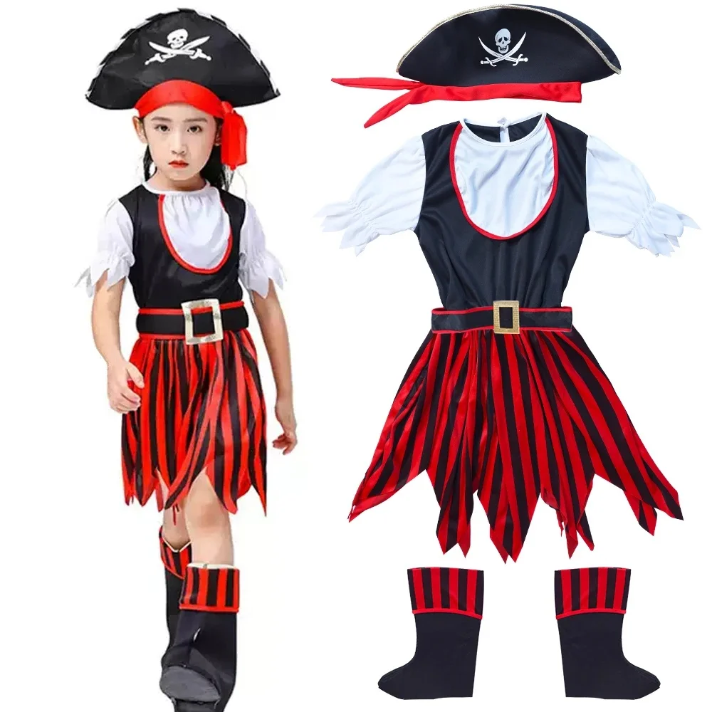 Costumes de cosplay pour filles, performance MasTim ade trempée, chapeau inclus, couvre-bottes Caribbean 7.5, capitaine marin
