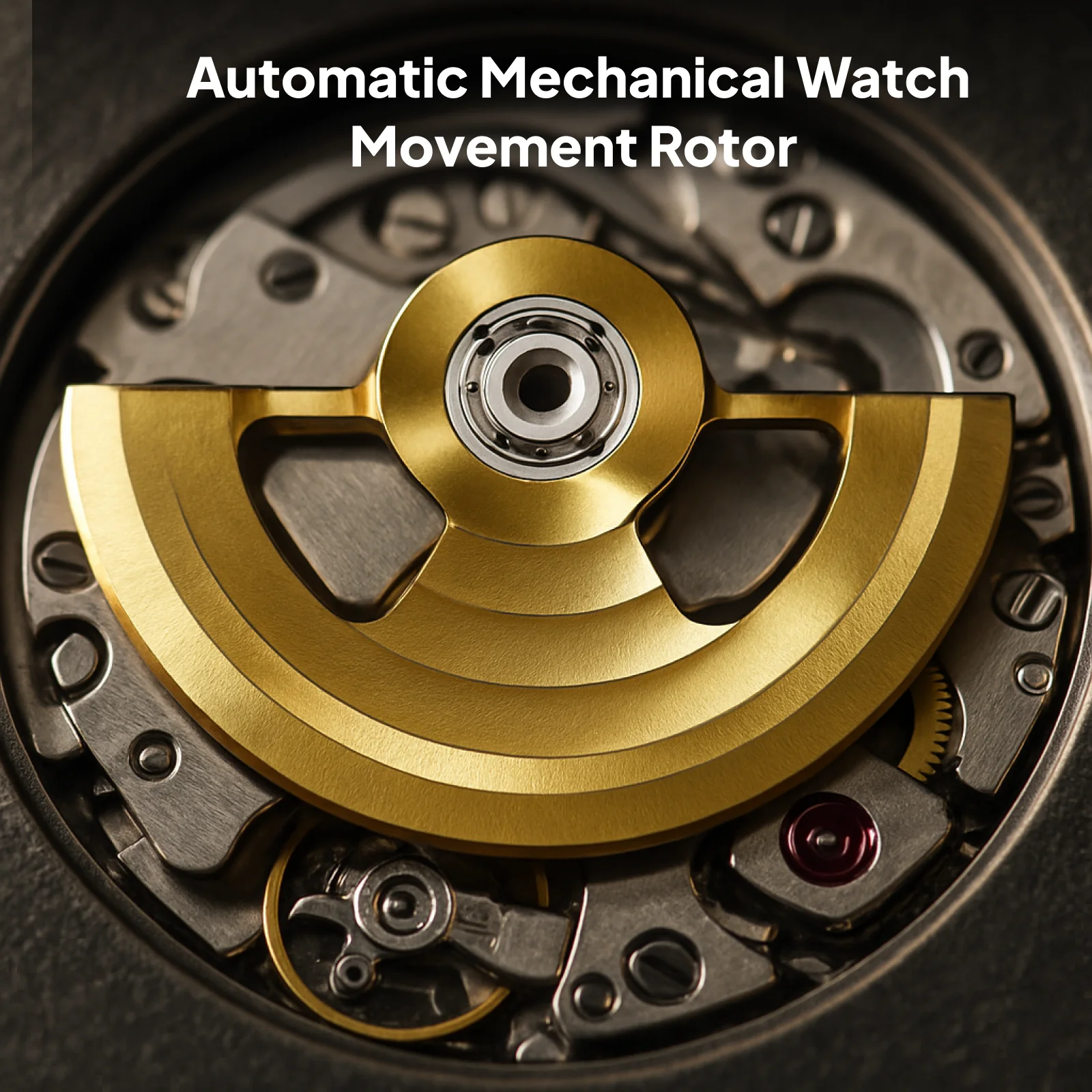 Mechanical Watch Movement Watch Component Automatic Hammer Rotor Metal Patch Fits for NH35 NH34 NH36 Gold Watch Parts Acc ﻿