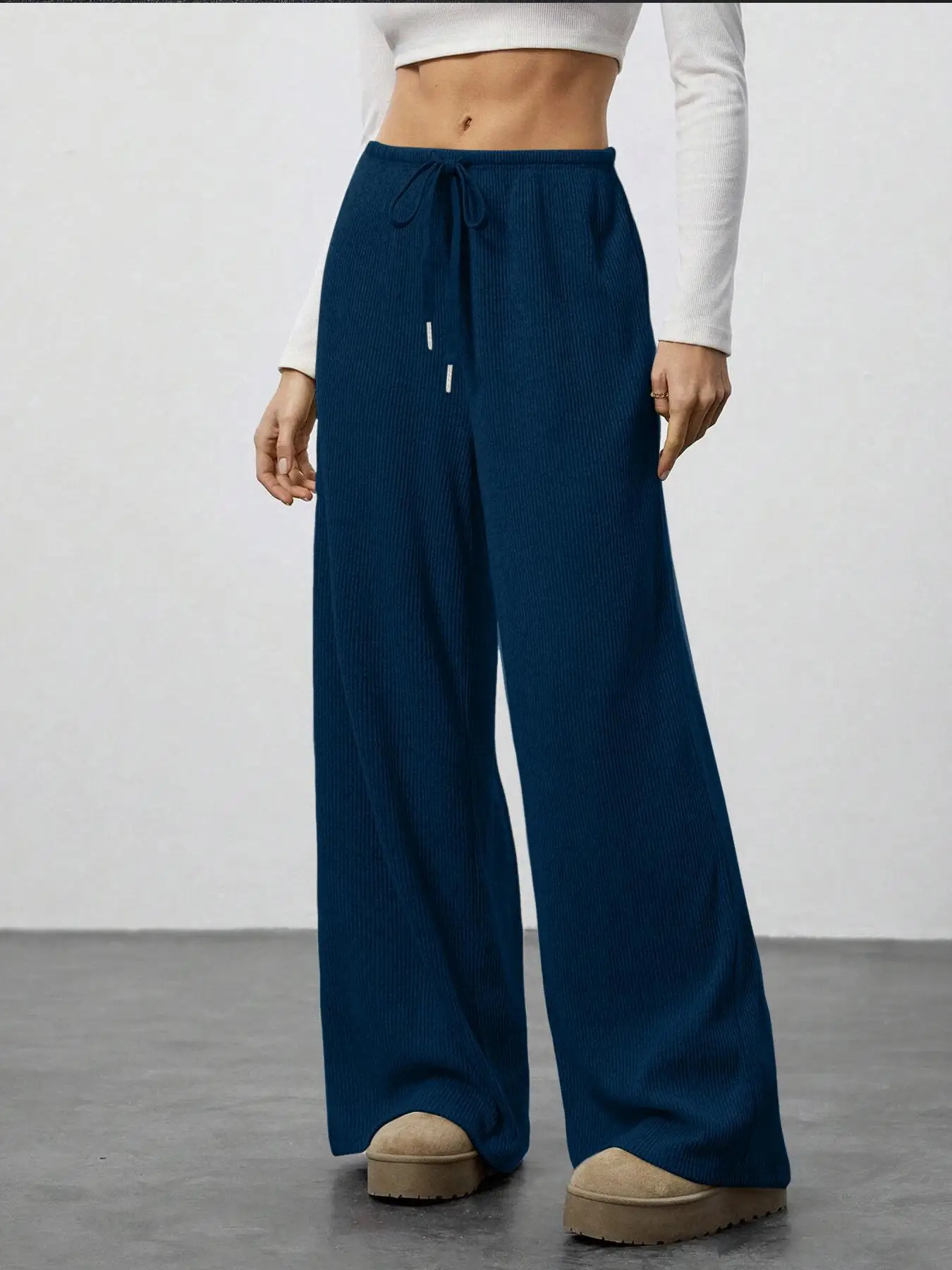 High Waist Comfortable Wide Leg Casual Jogging Pants, Versatile Athletic Trousers for Relaxed Fit, Ideal for Everyday Wear