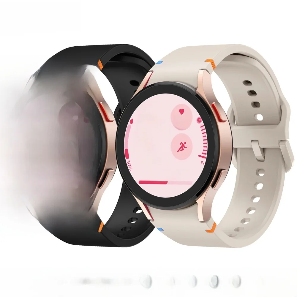 Oficjalny pasek Website do Samsung Galaxy Watch 7 FE 44 mm 40 mm Silikonowa bransoletka Galaxy Watch 4 6 Classic 5 pro pasek 43 mm 47 mm — zdjęcie 2