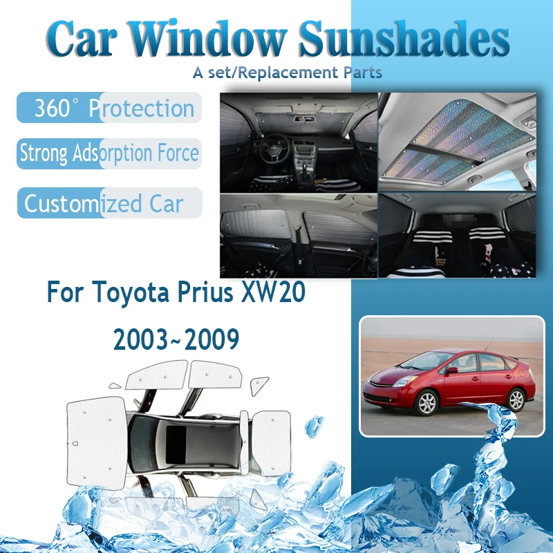 

For Toyota Prius XW20 2003 2004 2005 2006 2007 2008 2009 Car Sunshade Cover Sunscreen Window Pad Sun Shade Visor Car Accessories