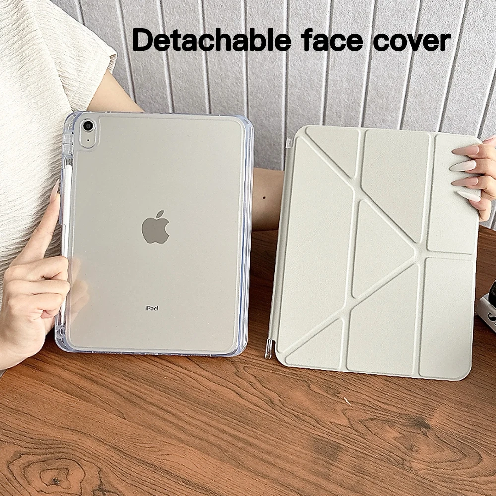 for iPad A16 11/10th Sliding Detachable Cover,for iPad Pro 11 13 Air 11 Air 4/5 10.2 7/8/9th mini 67 Magnetic Buckle Cover