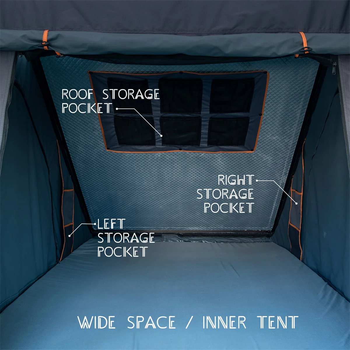 Triangle Aluminium Black Hard Shell Grey Rooftop Tent with Roof Rack Scout Series