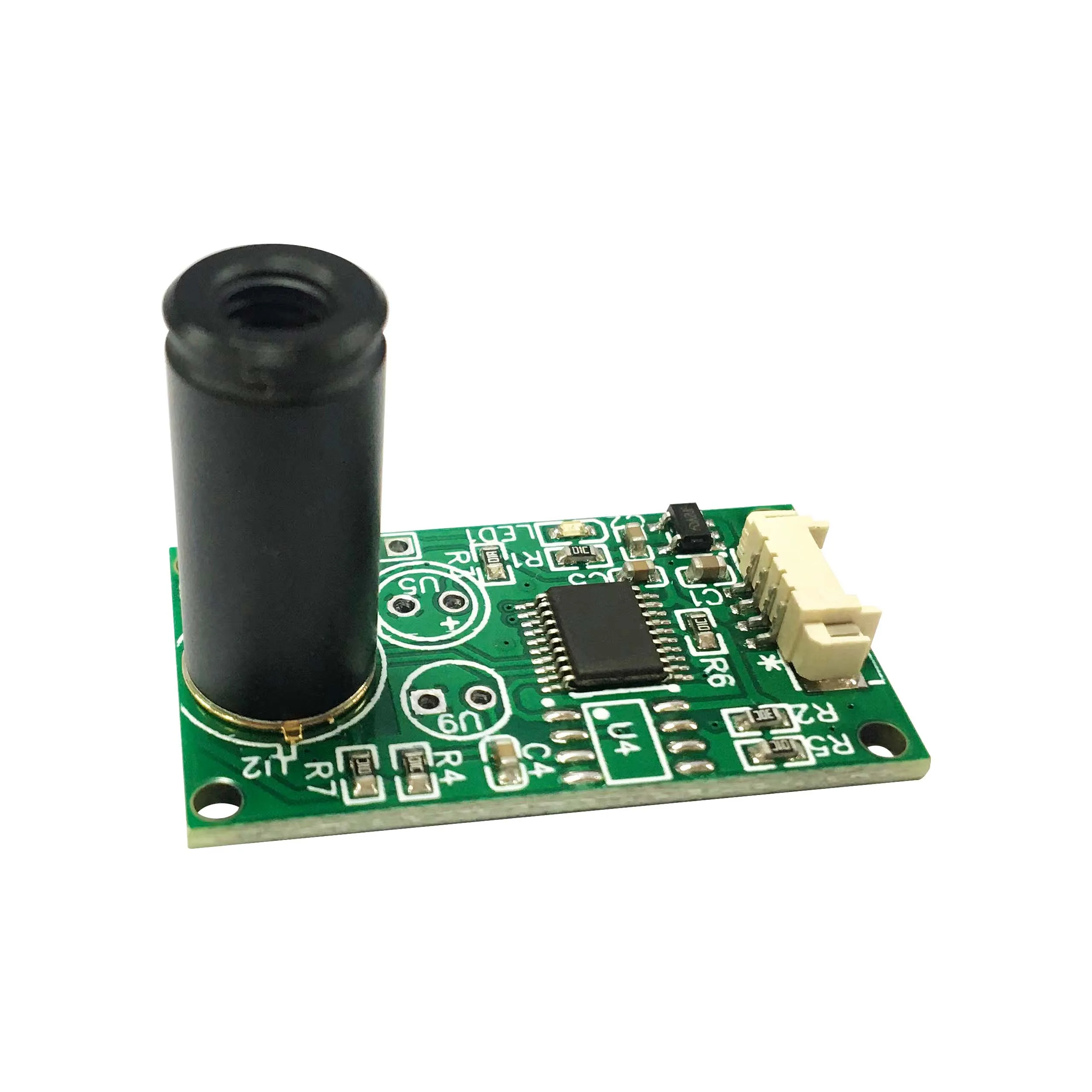 MLX90614ESF Infrared Sensor Module Temperature Measurement Monitoring Device 1M Distance Serial Port 4PIN Holder