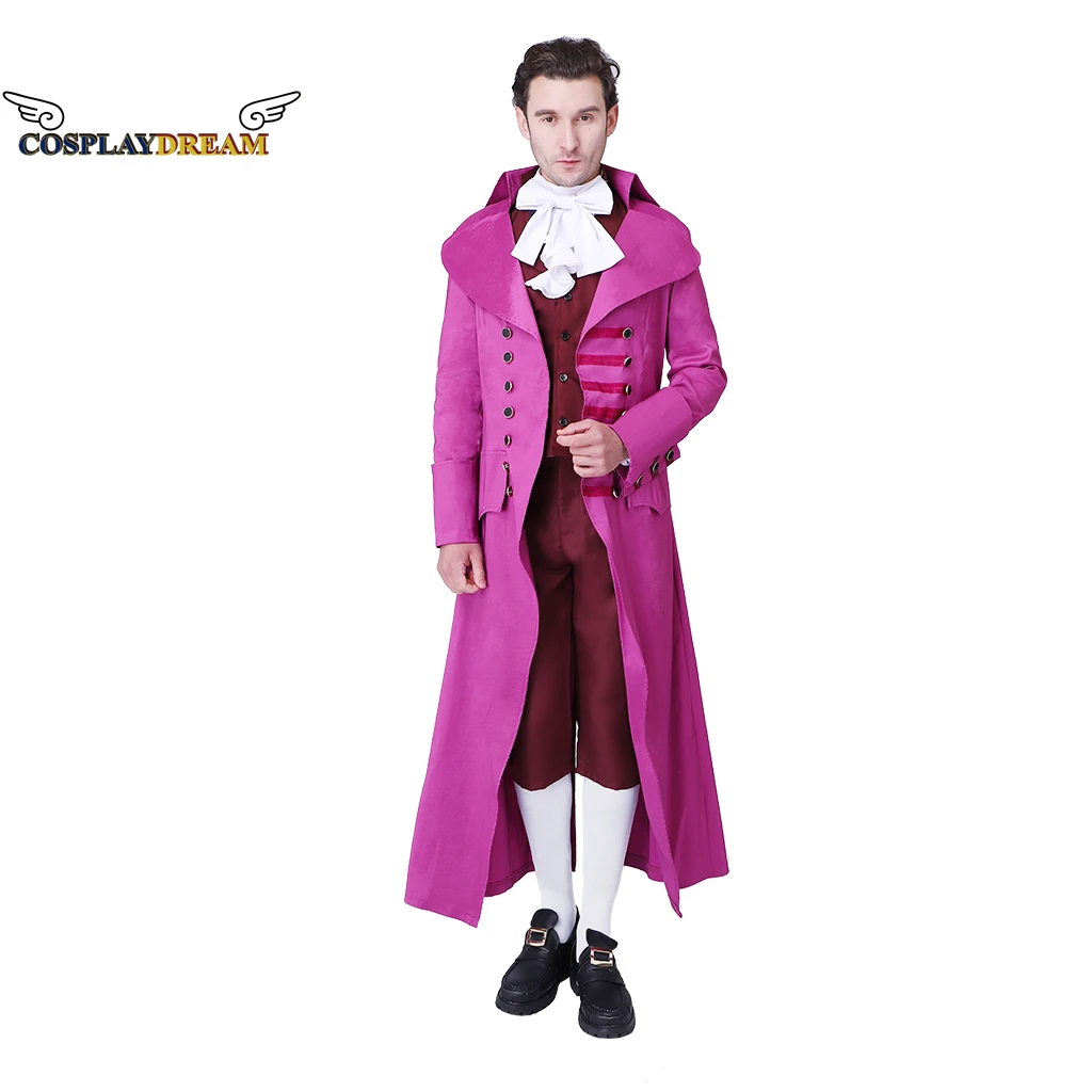 

18th century Alexander Hamilton period retro men's long coat trench coat retro medieval warrior knight coat noble suit prom suit