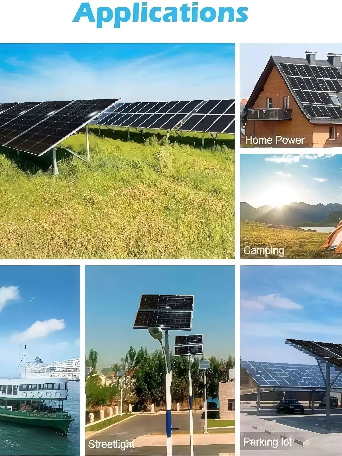 18-V-Solarpanel, 120-W-Solarpanel aus festem Glas, hocheffizientes tragbares PV-Panel, wasserdicht, extrem langlebig für 12-V-Batterieladung, im Freien, auf dem Dach, im Wohnmobil, auf dem Boot, beim
