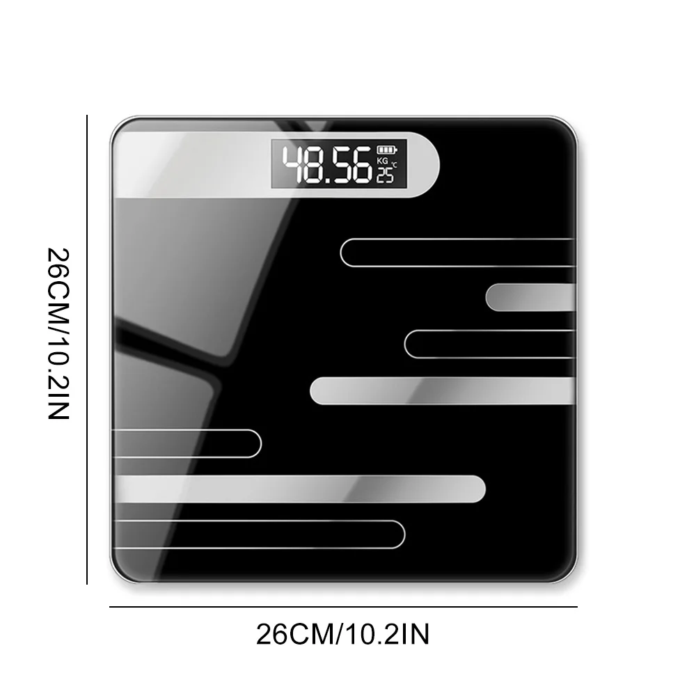 الذكية LCD مقياس رقمي لاسلكي USB شحن الحمام مقياس الوزن الكهربائية الجسم الدهون مقياس الوزن مقياس الصحة المنزلية #2
