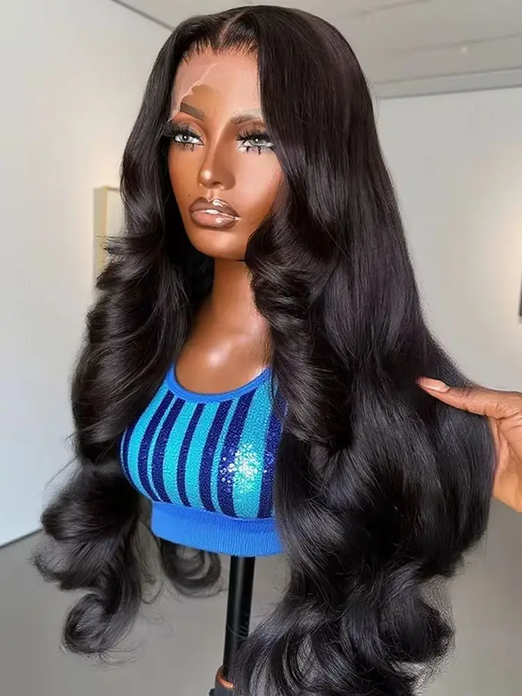 30 32 inch Body Wave HD kantwerk pruik met voorgeplukte losse golven, 300% dichtheid, 13x6 HD kantwerk frontale pruik, lijmloze pruik van echt haar - afbeelding 2