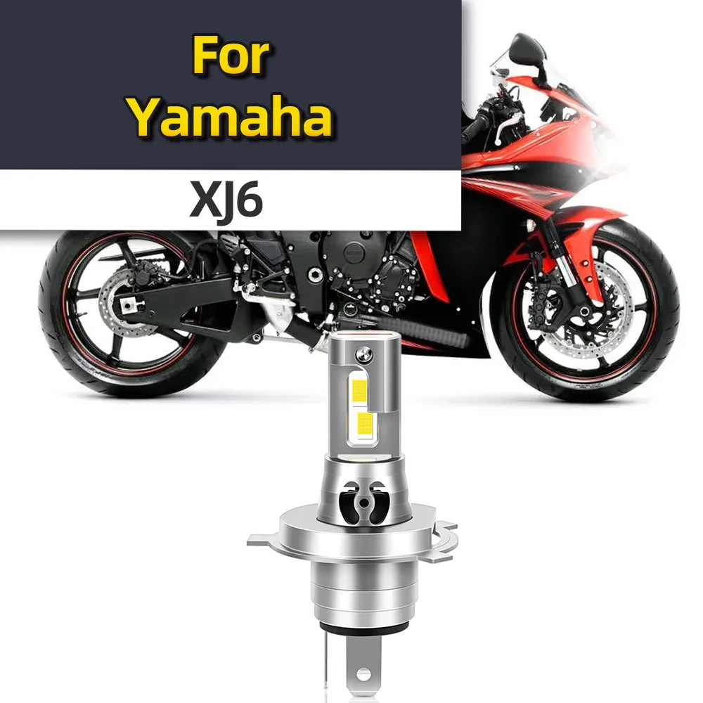 For Yamaha XJ6 Motorcycle H4 H1S 9003 LED Headlight Hi/Lo Beam Bulbs 15000LM 6000K CANbus Moto Motorbike Lamp with turbofan 12V