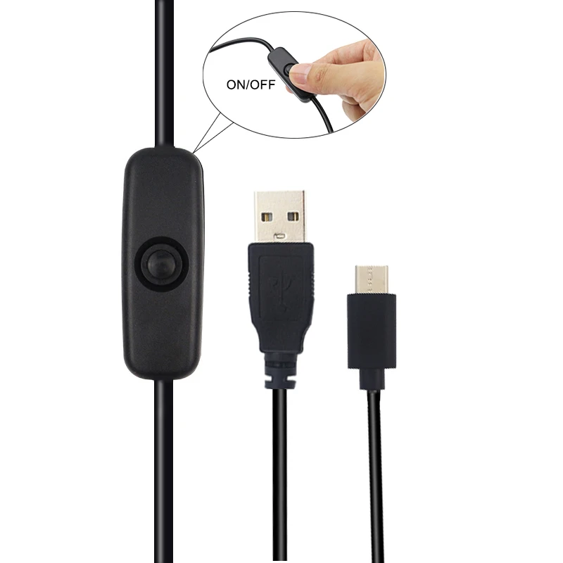 التوت بي 4 محول الطاقة مع ON/OFF التبديل 5 فولت 3A USB Type-C كابل الشاحن الاتحاد الأوروبي الولايات المتحدة المملكة المتحدة الاتحاد الافريقي قابس الطاقة ل Raspberry Pi 4 Model B