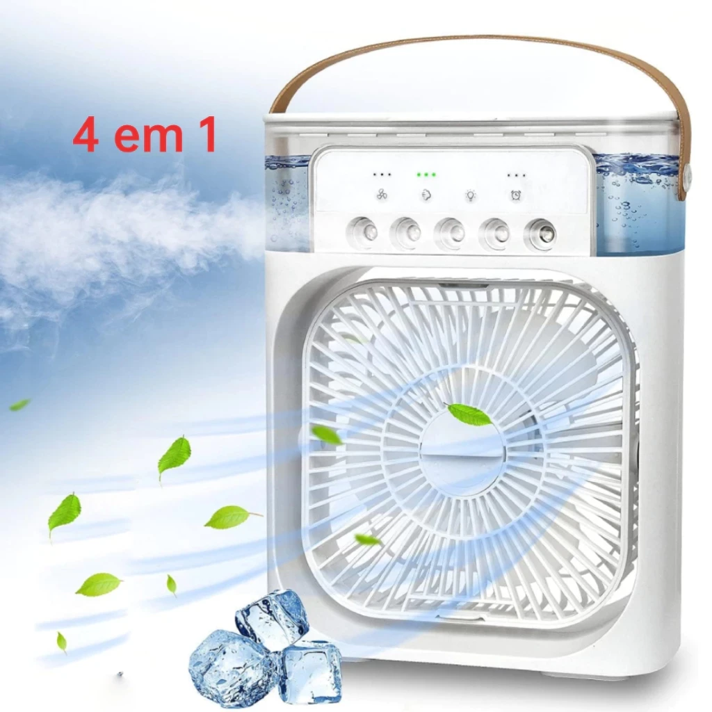 Mini Humidifier Portable Fan Small USB Charging Air Conditioning Powerful Turbo Silent Table