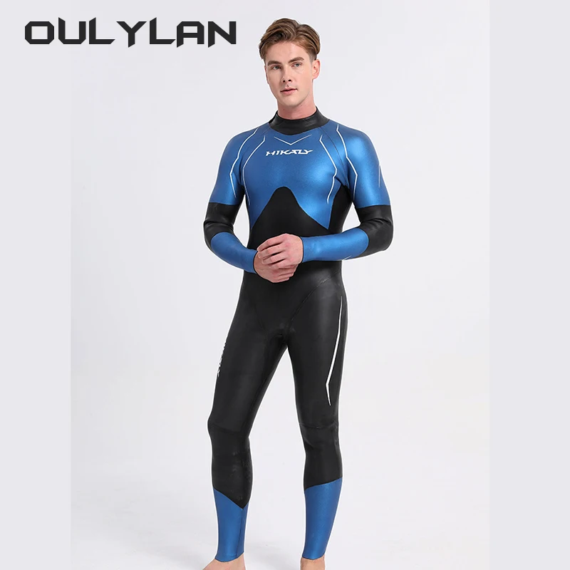 NEW Men 3mm Sliding Leather Diving Suit CR Ultra Elastic Light Skin Wetsuit One-piece Scuba Free Diving Jumpsuit Swimsuit