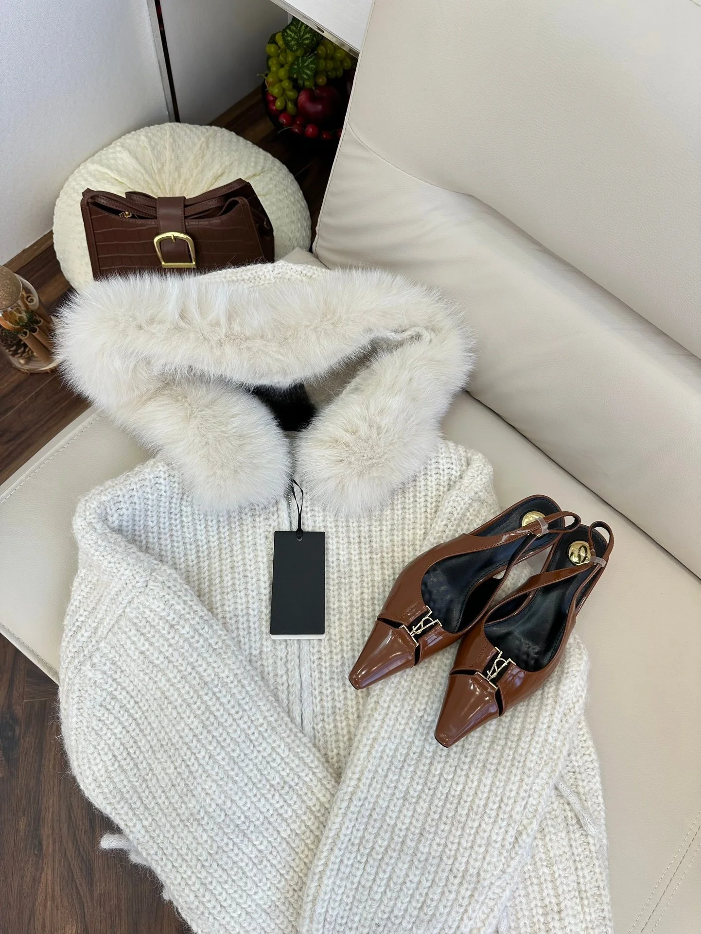 Fox Fur Hooded Coat Women Winter Luxury Jacket Warm Puffer Hoodie Fashion Outerwear White Streetwear 2024 Hot Sale Brand