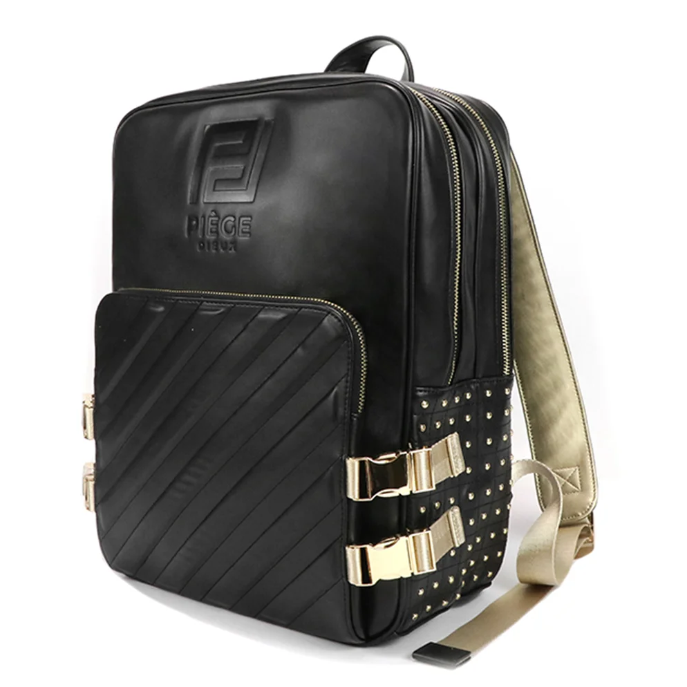 Tas sekolah Gorfia model baru berbahan kulit PU kapasitas besar, multifungsi, desain simpel, ransel untuk perjalanan dan santai.