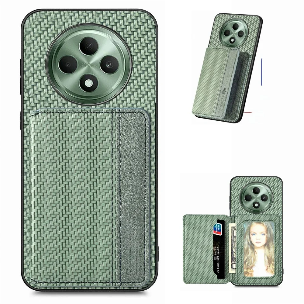 Etui Skórzane z Ochroną RFID 360° na Kartę do OPPO Reno12 FS 12F 13FS 14F 15 5G, Pokrowiec Reno13 14 F 13 16 13A 12FS Funda — zdjęcie produktu 7