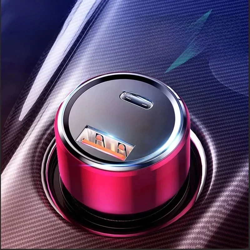 Baseus 45W Ładowarka samochodowa QC 4.0 3.0 Dla Xiaomi Huawei Supercharge SCP Samsung AFC Szybkie ładowanie Szybkie PD USB C Przenośne ładowanie telefonu — zdjęcie produktu 7