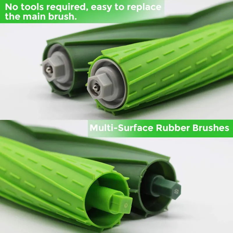 Peças sobresselentes para iRobot roomba, peças sobresselentes para i3, i3 +, i4, i7, i7 +, i8, j7, j7 +, e5, e6, rolo, escova lateral principal, filtro do hepa, saco do pó