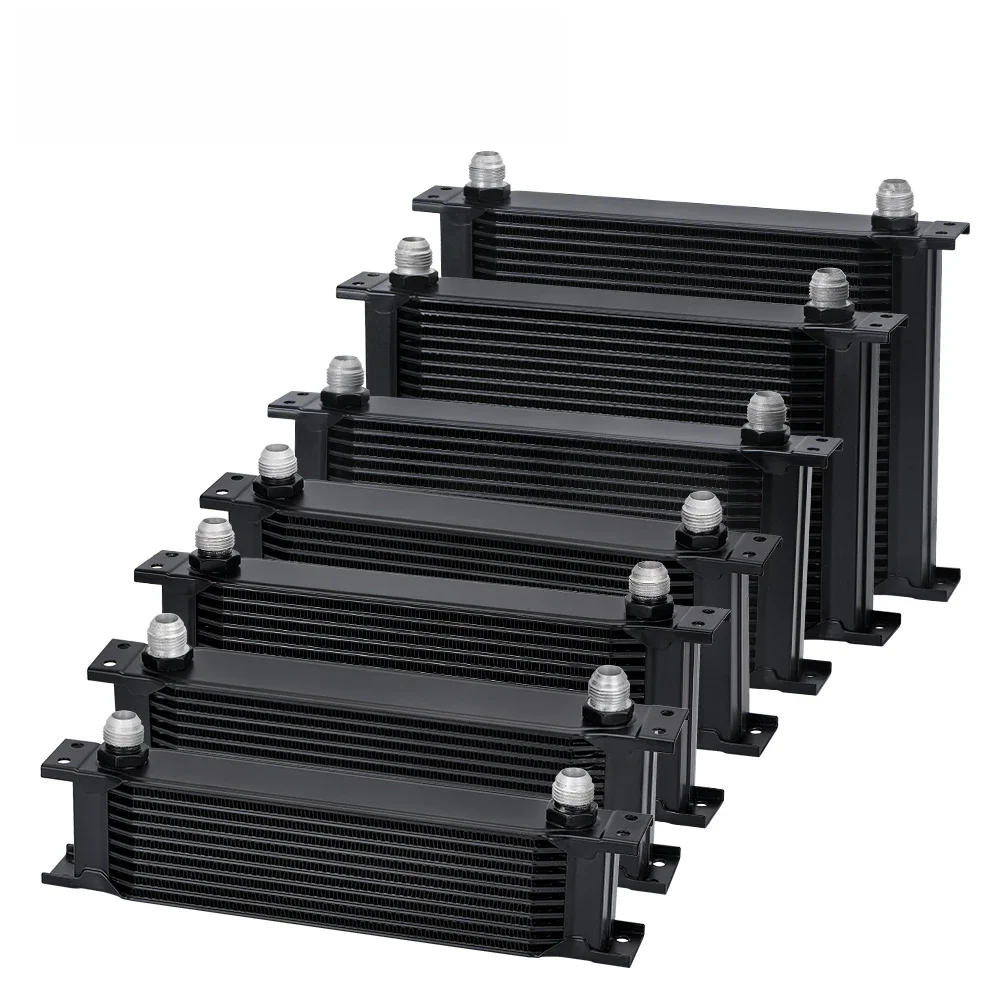 AN10 Aluminium Radiator 7/10/13/16/19/25/30 Rijen Britse Type Auto Motoroliekoeler Koeling Radiator Vervanging Universele Koeler - afbeelding 2