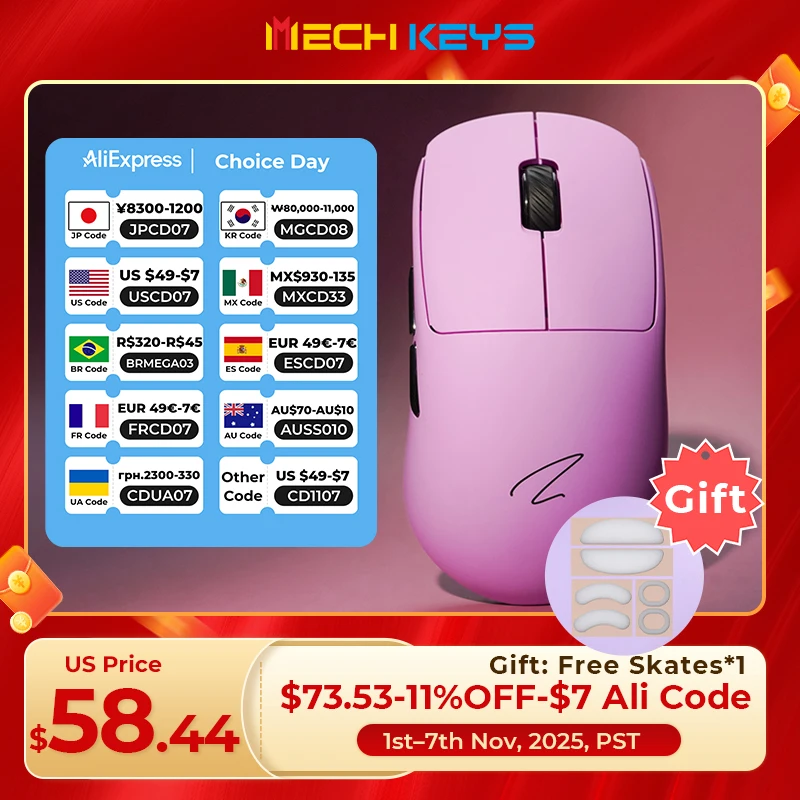 Zaopin z2 mini interruptor permutável paw3950 mouse sem fio 3 modo leve ergonomia bluetooth ratos pc gamer acessórios presente