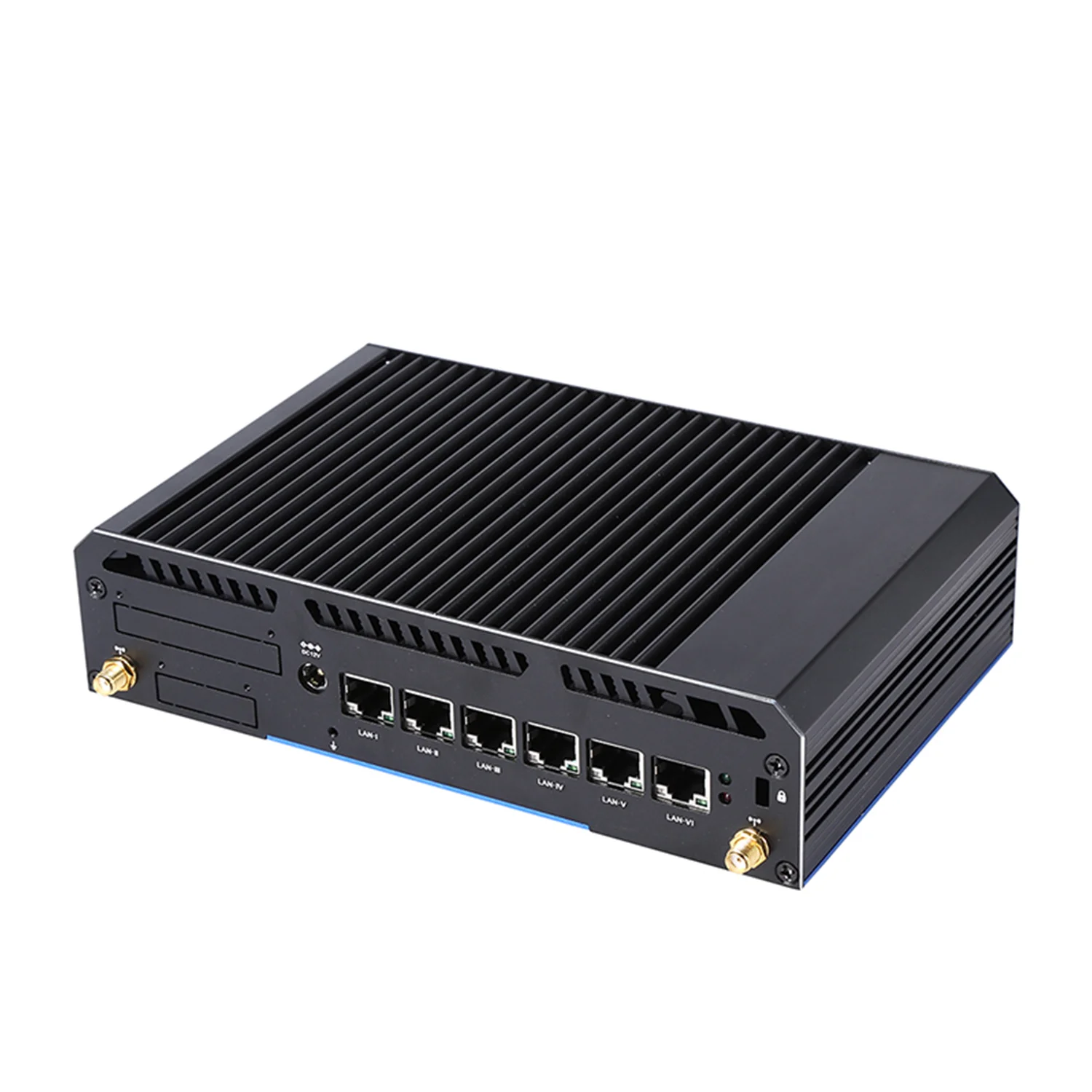 

Partaker Fanless 6 LAN Mini PC Firewall Appliance Intel Core i3 6006U Gigabit Ethernet AES-NI pfSense VPN Router Openwrt