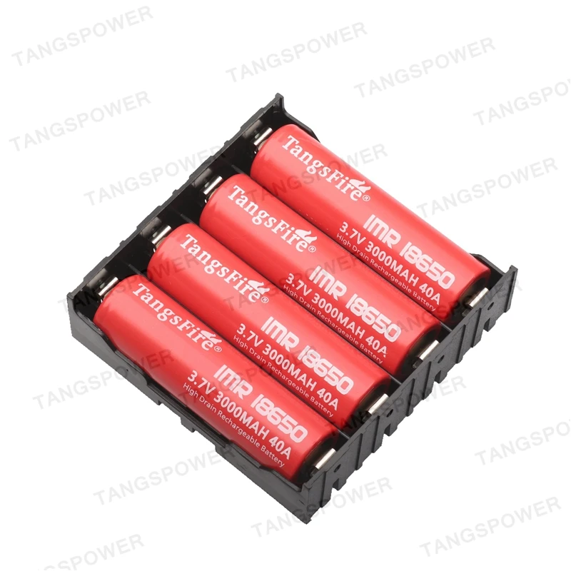 DIY ABS 18650 Battery Holders Case For 4 Slots 3.7V 18650 Battery Box With Hard Pin High quality Easy install