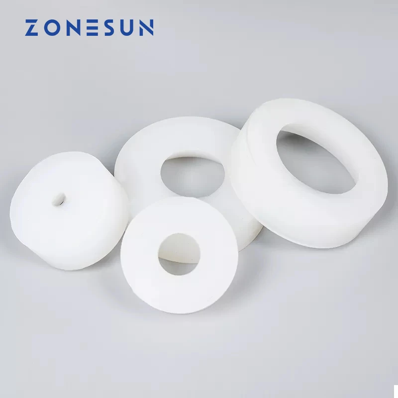 ZONESUN Cap screwing chuck bottle cap adoptor of capping machine silicone capping chuck 10-50mm anti-wear
