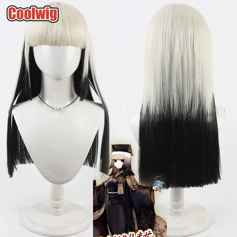 

Coolwig Synthetic Hair Sen no Rikyu Cosplay Wigs Fate FGO Sen no Rikyu Komahime 60cm Long Ivory Mixed Black Wig Heat Resistant