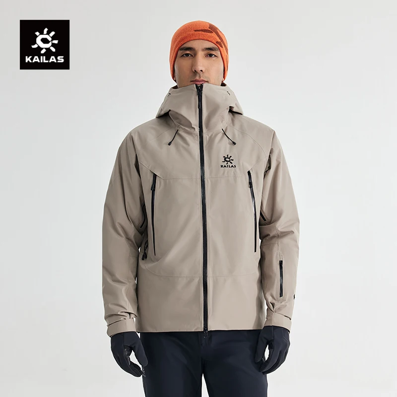 KAILAS TC100 Unisex Warmshell Jacket Gore-tex Waterproof Insulated Outerwear With Primloft For Outdoor Adventure KG2341107