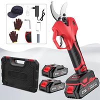 900W 40mm Brushless Cordless Electric Pruner Pruning Shears Fruit Tree Bonsai Pruning Branches Cutter Power Tool With 2pcs 21V