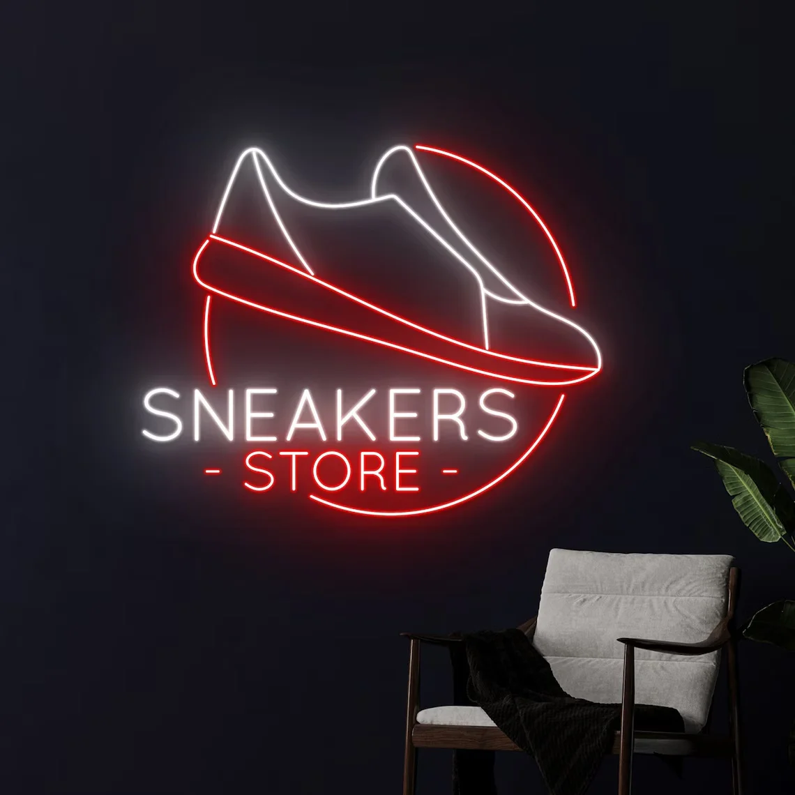 Sneakers Store Neon Sign Shoes Shop Neon Sport Shoes Sign Fashion Room Wall Decor Styling Shoes Neon