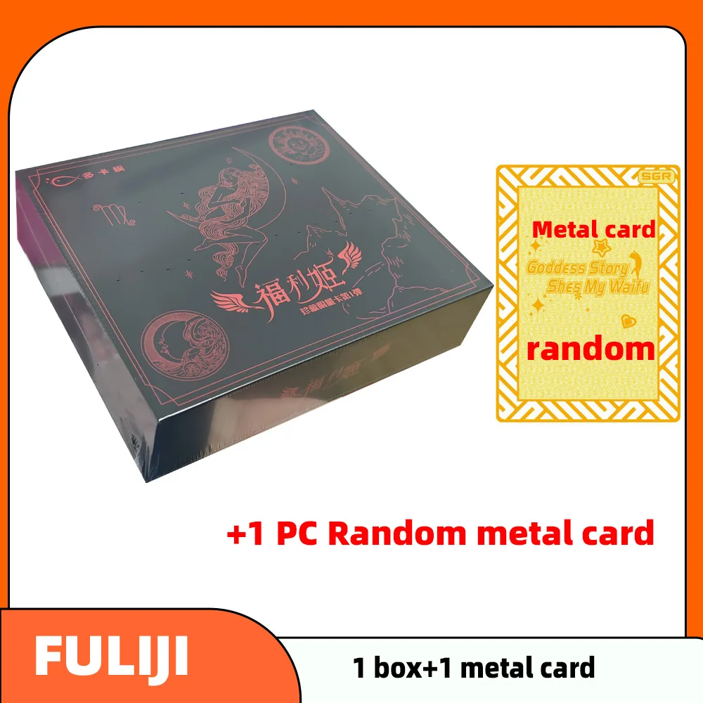 Fuliji Peach Party Heavenly Kingdom Booster Box Metal Card Goddess Story Waifu Collection Cards Anime And Hobby Gift