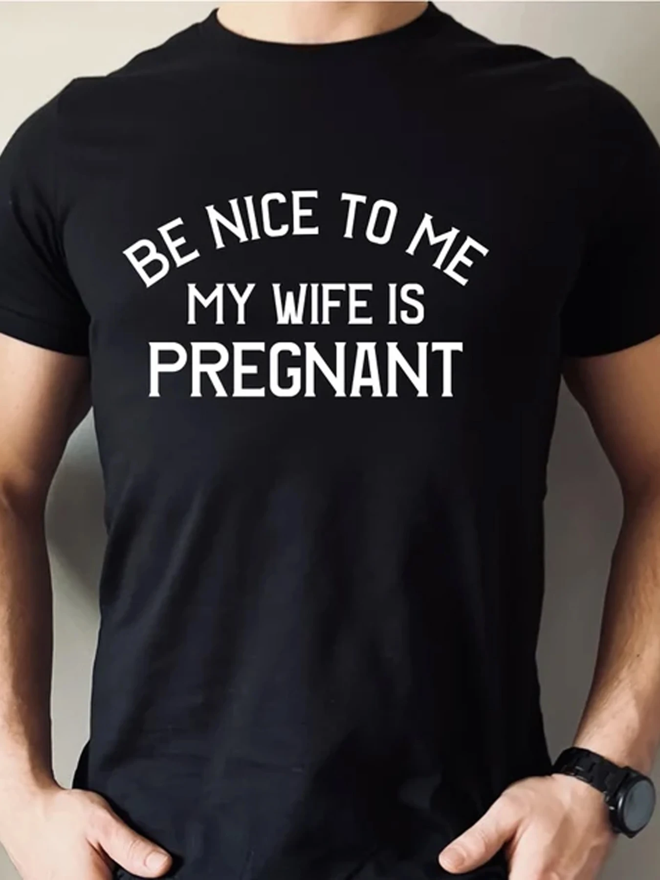 

New Dad Shirt, Be Nice to me My Wife is Pregnant Mens T Shirt Pregnancy Announcement, New Father Shirts, Best dad Men's shirt