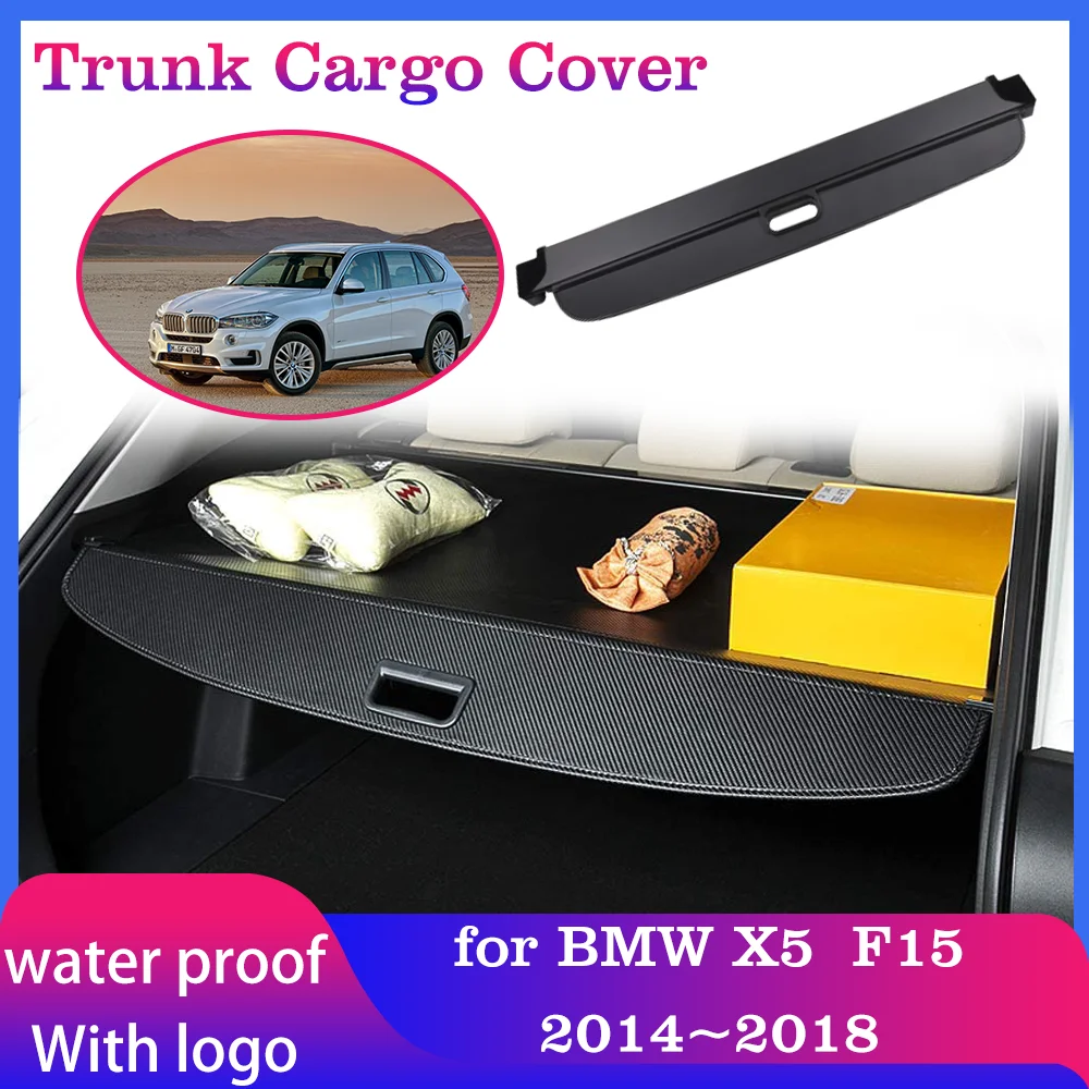 

Trunk Cargo Cover for BMW X5 F15 M50d 2014~2018 Luggage Storage Blinds Rear Boot Tray Mat Security Shielding Shade Accessories