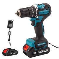 40Nm Brushless Impact Electric Drill Multifunctional Cordless Screwdriver High Power Rechargeable Battery Power Tools