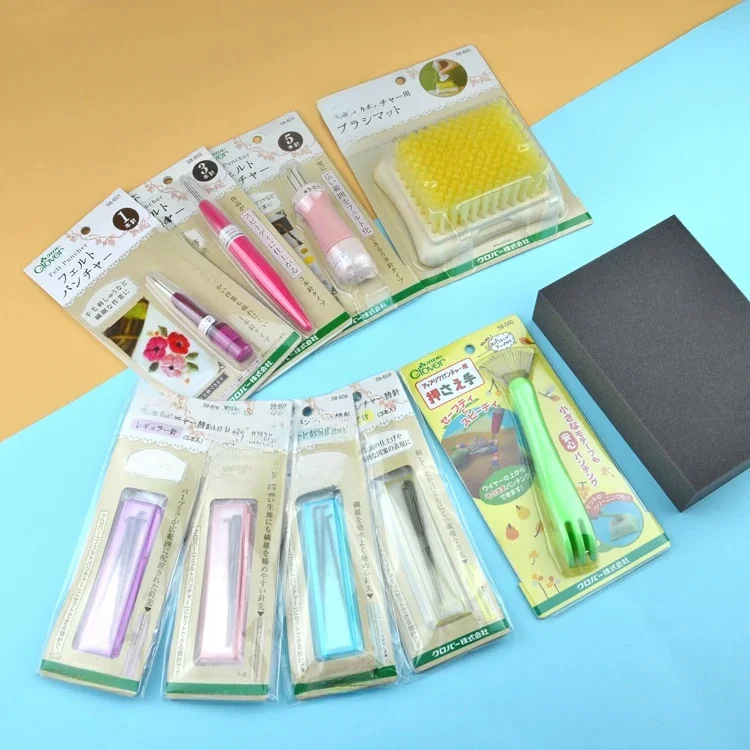 JAPAN clover filc puncher filc wełniany Poke Bottom brush filcowanie igłą tool — zdjęcie 2