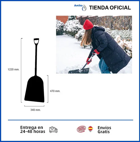 Shovel gardening. Snow shovel. IDEAL garden shovel to remove snow. 122x47x34 centimeters