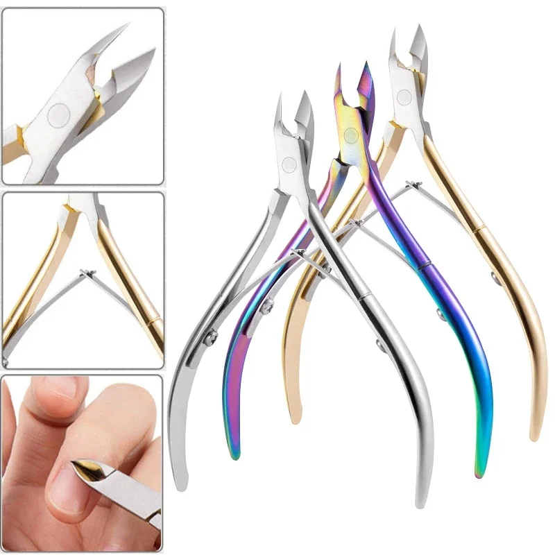 Coupe-ongles ciseaux dissolvant de peau morte pédicure en acier inoxydable pince à bec d'aigle manucure professionnelle outil de soin des mains