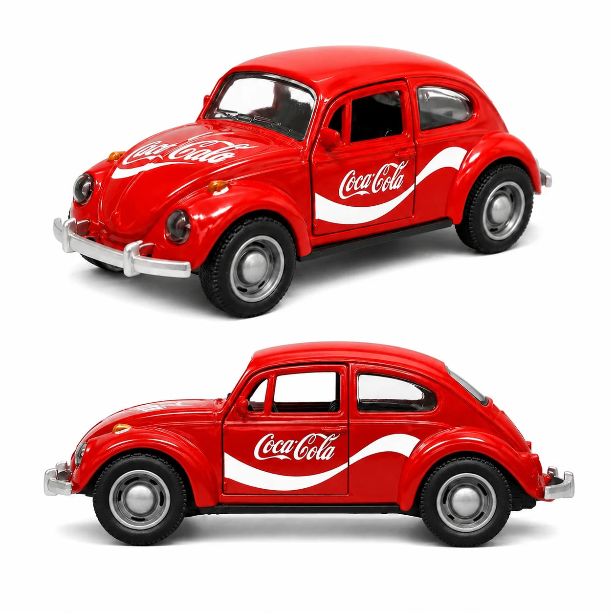 Modelo Coleccionable de Coche Retro Volkswagen Beetle de Aleación, Juguete Metálico para Niños, Vehículo Vintage Bug