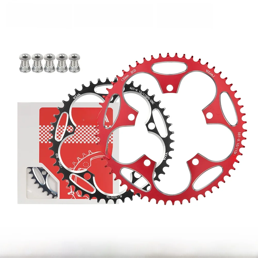 AliExpress VXM Road Bike Chainring 130BCD Round 38T 40T 42T 44T 46 48 50 52 54 56T 58T Bicycle Narrow Wide