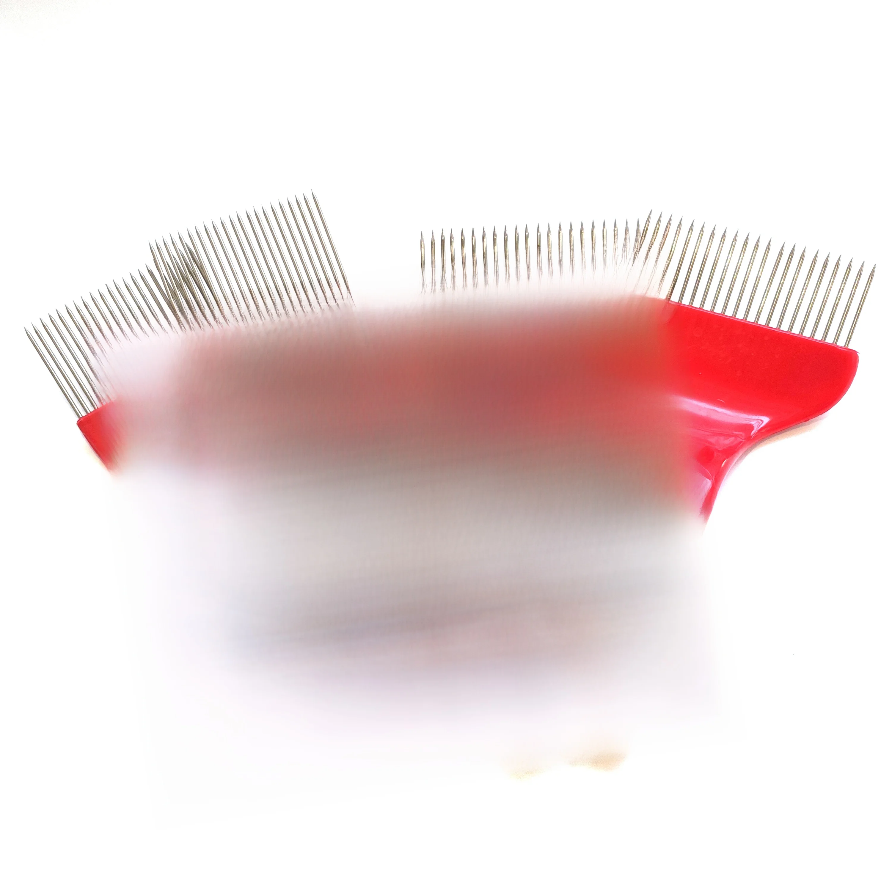 Couteau de coupe pour la collecte du miel, outil pour l'apiculture, grattoir pour abeilles, ruche, fourchette de coupe, aiguille rouge en acier inoxydable, manche en plastique, 1 pièce