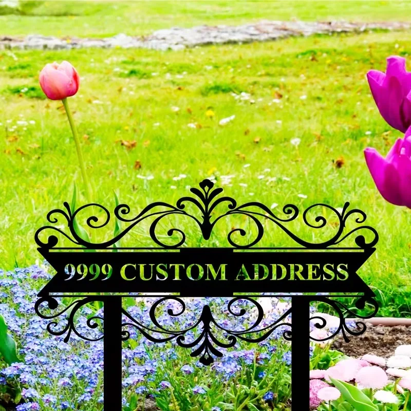 

Изготовленные на заказ железные таблички с адресом, адресные знаки для двора и подъездной дорожки, индивидуальные железные таблички с номерами домов, индивидуальные железные уличные адресные знаки