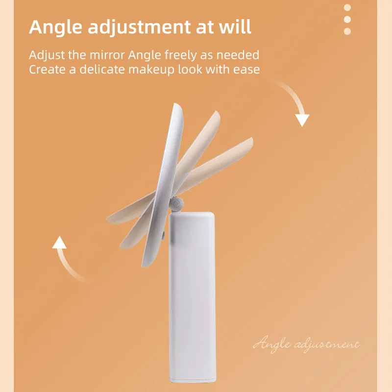 LED-Desktop-Kosmetikspiegel, verstellbarer Schminkspiegel, intelligentes Fülllicht.