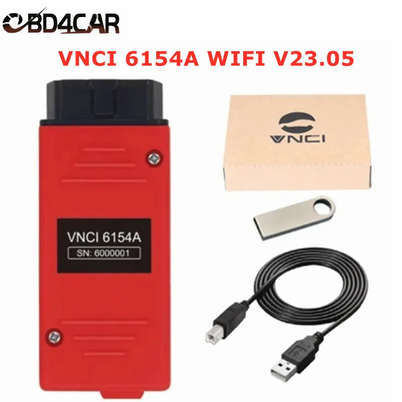 Original VNCI 6154A WIFI OBD2 Diagnositc Tool Newest V24.1.1 ForVAG Scanner UDS DOIP CAN FD Cover All Model Function Free Ship