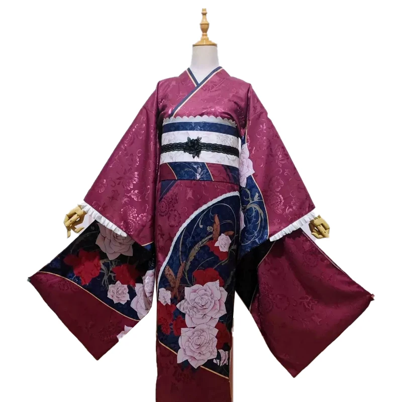 Big Size Made Blue Archive Rikuhachima Aru Cosplay Costume Kimono Dress Uniform Halloween Suit Anime Outfits Custom-tailor Cloth