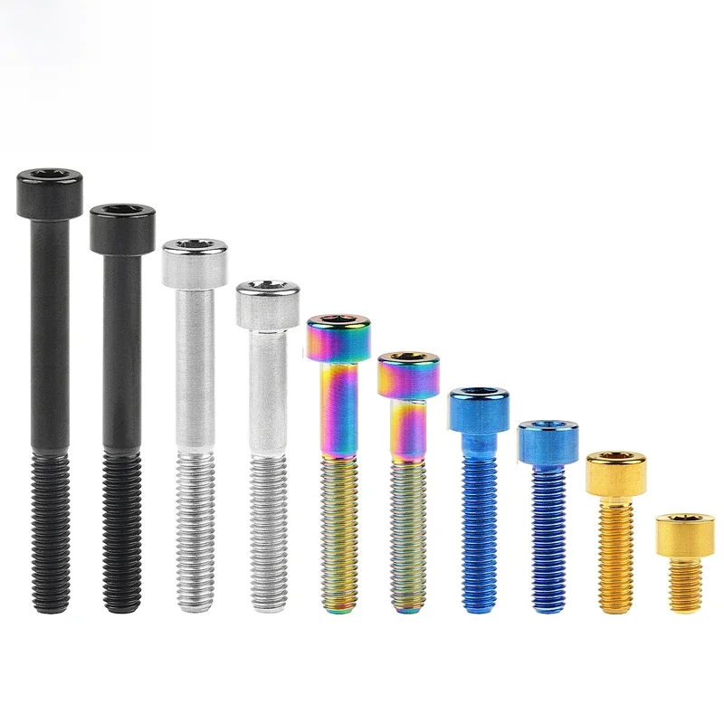 AliExpress SHOUZHENG FASTENER 5 Pieces GR5 Titanium Alloy Ti Bolt M3 M4 M5 M6 M8 Allen Hexagon Socket Cheese Cylindrical Head Screw for Bicycle Headset Brake