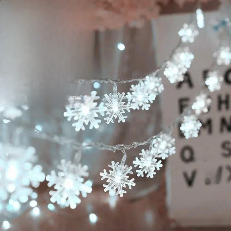 10M USB/batterie puissance flocon de neige LED chaîne lumières guirlande lumières lampe extérieure mariage jardin fée lumières décoration de noël