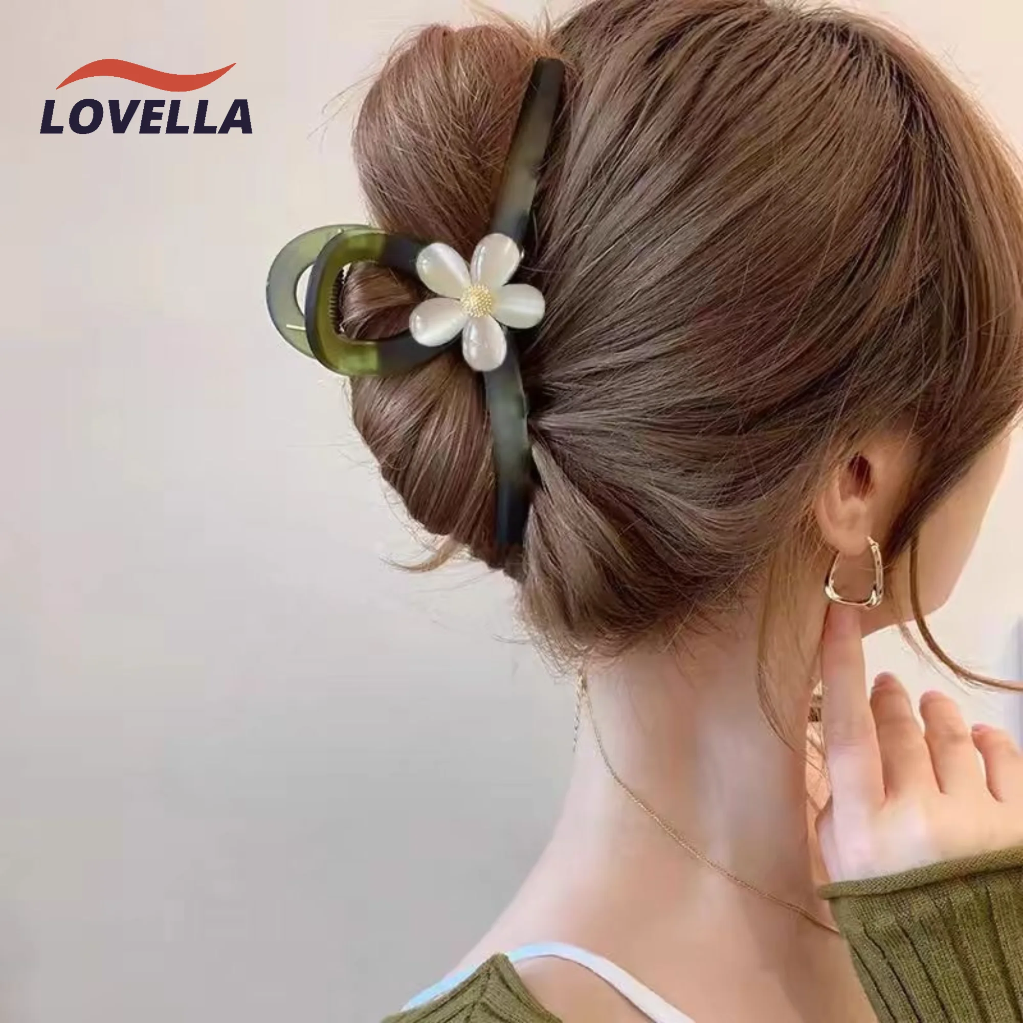 LOVALLO Korean Style Hair Claw Clip Frosted Matte with 12.5CM Light Weight 33.5G Hair Accessory Hair Using Summer Fashion Claws image 3